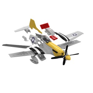 P-51D Mustang [Quickbuild - Lego Systeem]