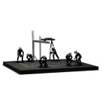 Pitstop Mechanic Set with 6 Figures + Post and Cables