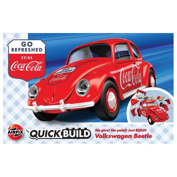 Volkswagen Kever ''Coca Cola'' [ Quickbuild - Lego Systeem ]