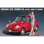 Subaru 360 Young-SS met 60'S Girl's Figuur