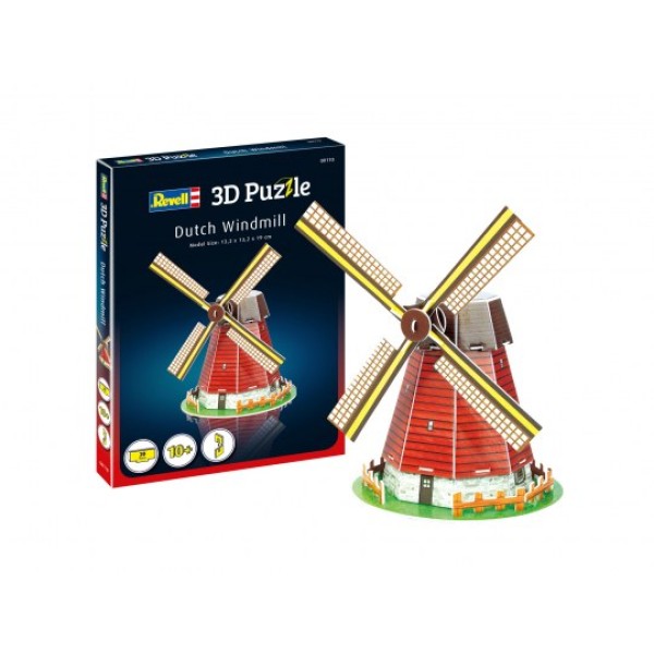 3D Puzzel ''Nederlandse Windmolen''