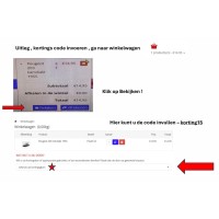 Uitleg korting code invoeren Uitleg korting code invoeren